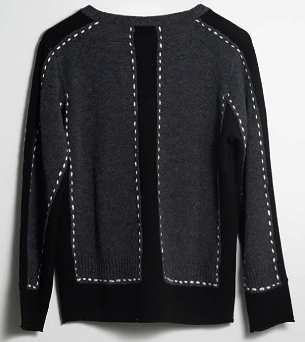 Black Stitch Sweater