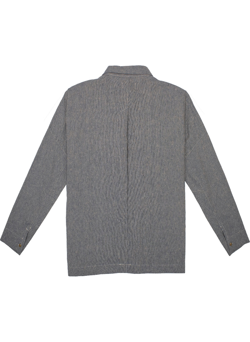 Jesse Linen Relaxed Shirt in Chambray