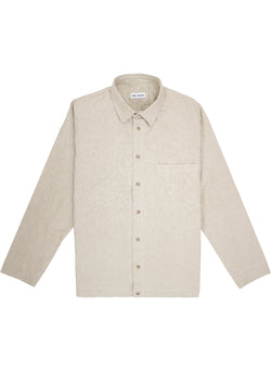 Jesse Linen Relaxed Shirt in Stone