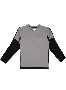 Layer Long Sleeve Knit in Black