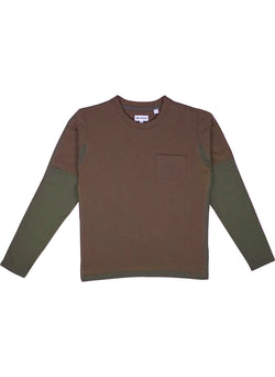 Layer Long Sleeve Knit in Olive