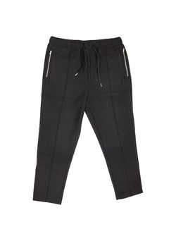 Zip Jogger Pant in Black