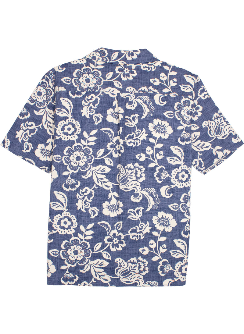 Randolph Short Sleeve Shirt in Blue Floral